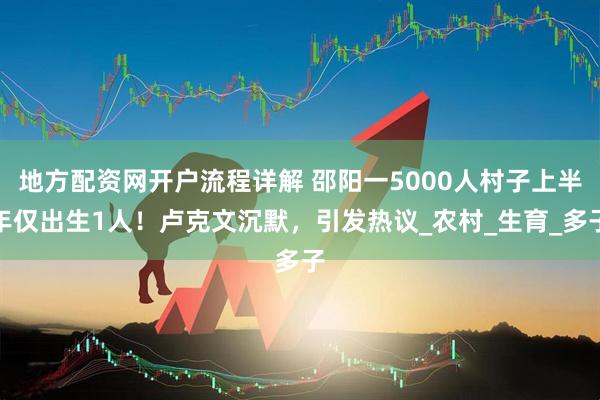 地方配资网开户流程详解 邵阳一5000人村子上半年仅出生1人！卢克文沉默，引发热议_农村_生育_多子